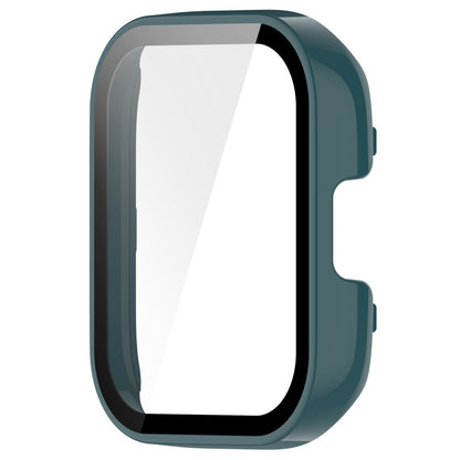 Meget Fint Xiaomi Redmi Band 3 Cover med Skærmbeskytter i Plastik og Hærdet Glas - Grøn#serie_3