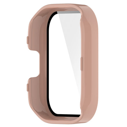 Meget Fint Xiaomi Redmi Band 3 Cover med Skærmbeskytter i Plastik og Hærdet Glas - Pink#serie_6