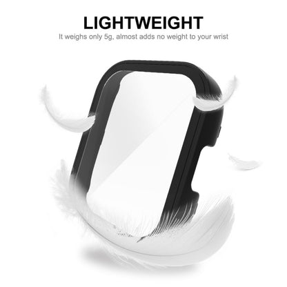 Meget Fed Cover med Skærmbeskytter i Plastik og Hærdet Glas passer til Xiaomi Redmi Band 3 - Sort#serie_1