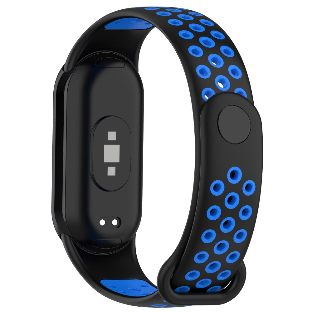 Vildt Slidstærk Silikone Rem passer til Xiaomi Smart Band 8 - Blå#serie_7