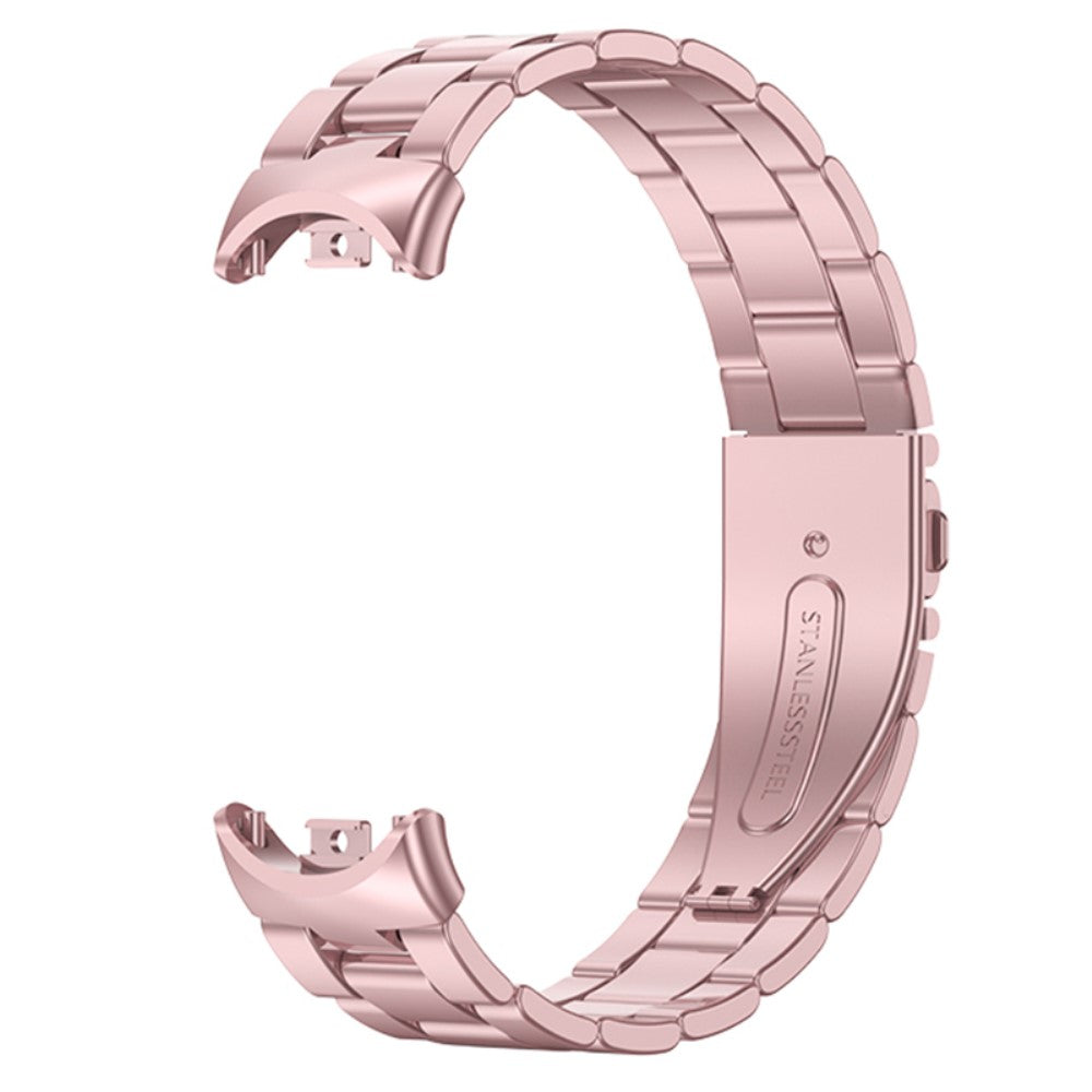 Rigtigt Sejt Metal Rem passer til Xiaomi Smart Band 8 - Pink#serie_1