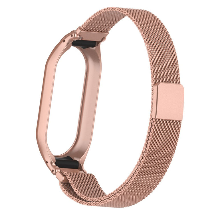 Fed Metal Rem passer til Xiaomi Smart Band 8 - Pink#serie_6
