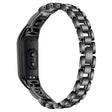 Super Sejt Metal Og Rhinsten Rem passer til Xiaomi Smart Band 8