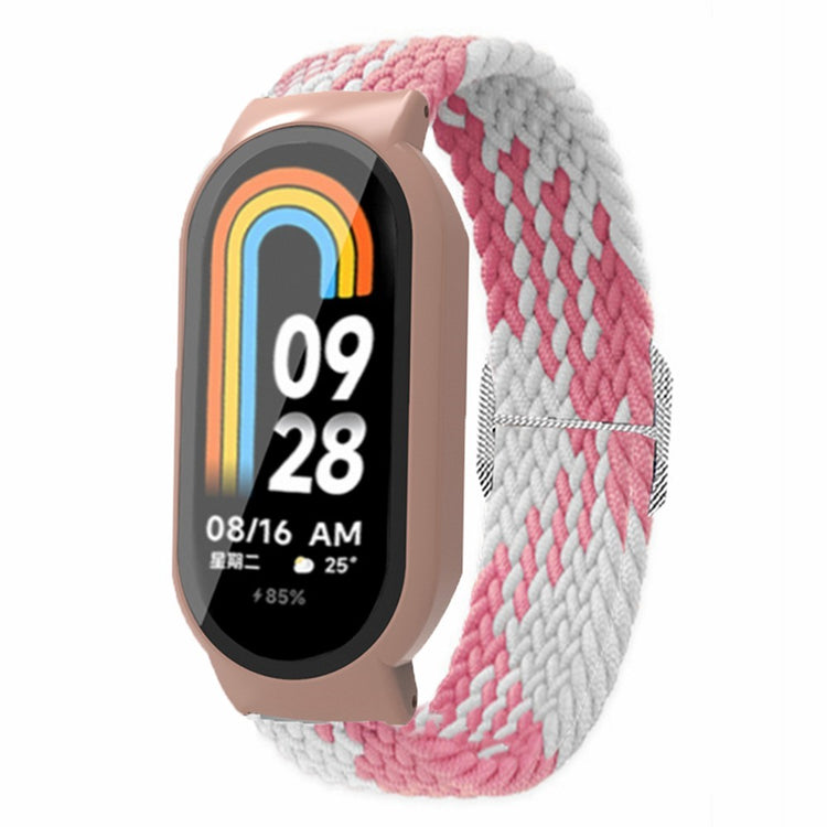 Rigtigt Skøn Nylon Rem passer til Xiaomi Smart Band 8 - Pink#serie_2