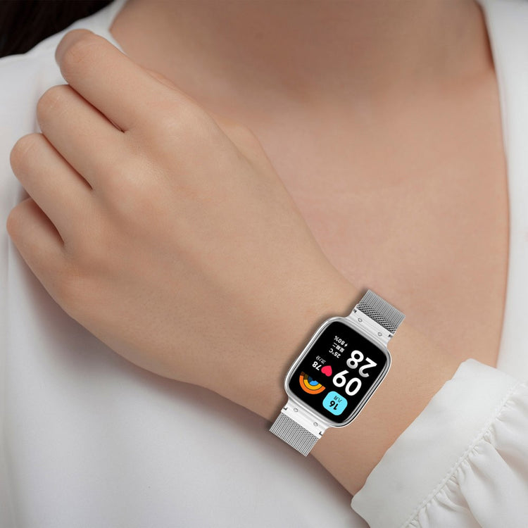 Metal Universal Rem passer til Xiaomi Redmi Watch 3 Active / Xiaomi Mi Watch Lite 3 - Sølv#serie_8