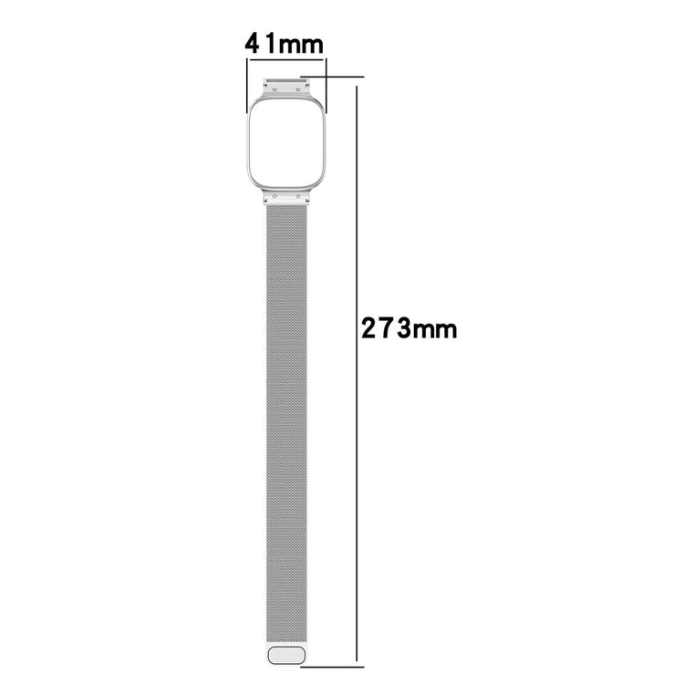 Metal Universal Rem passer til Xiaomi Redmi Watch 3 Active / Xiaomi Mi Watch Lite 3 - Sølv#serie_8
