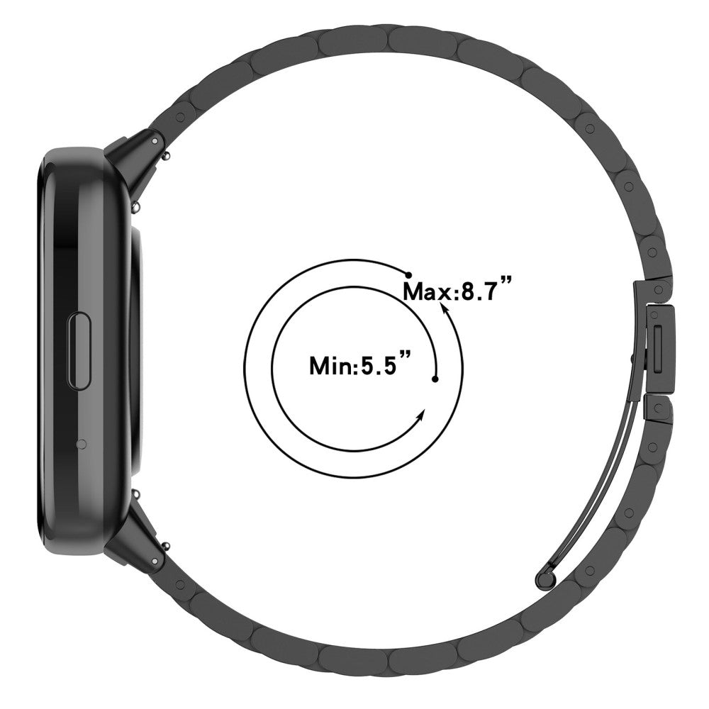 Metal Universal Rem passer til Xiaomi Redmi Watch 3 Active / Xiaomi Mi Watch Lite 3 - Guld#serie_4