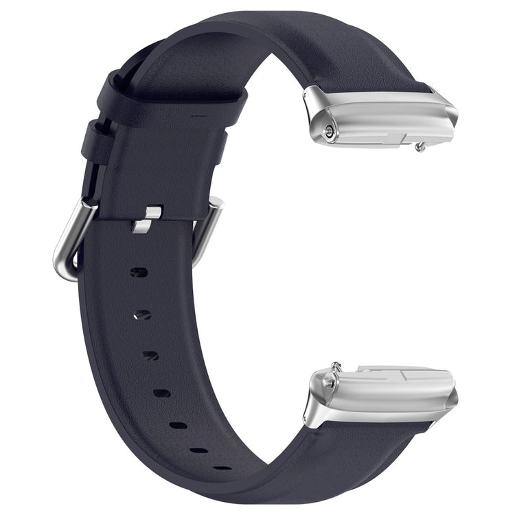 Ægte Læder Og Metal Universal Rem passer til Xiaomi Redmi Watch 3 Active / Xiaomi Mi Watch Lite 3 - Blå#serie_3