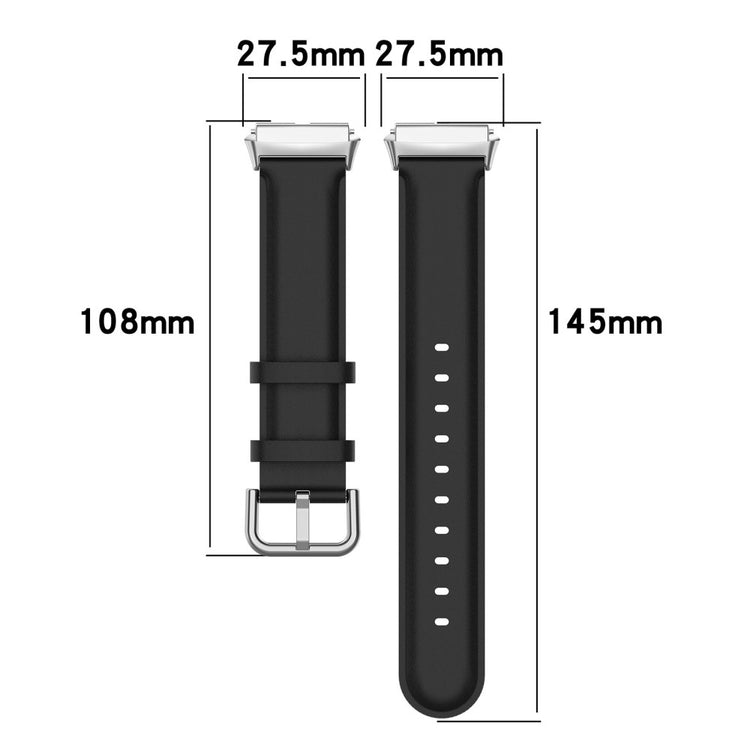 Ægte Læder Og Metal Universal Rem passer til Xiaomi Redmi Watch 3 Active / Xiaomi Mi Watch Lite 3 - Brun#serie_7