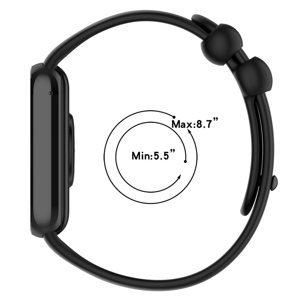 Vildt Hårdfør Silikone Rem passer til Xiaomi Smart Band 8 Pro - Lilla#serie_12