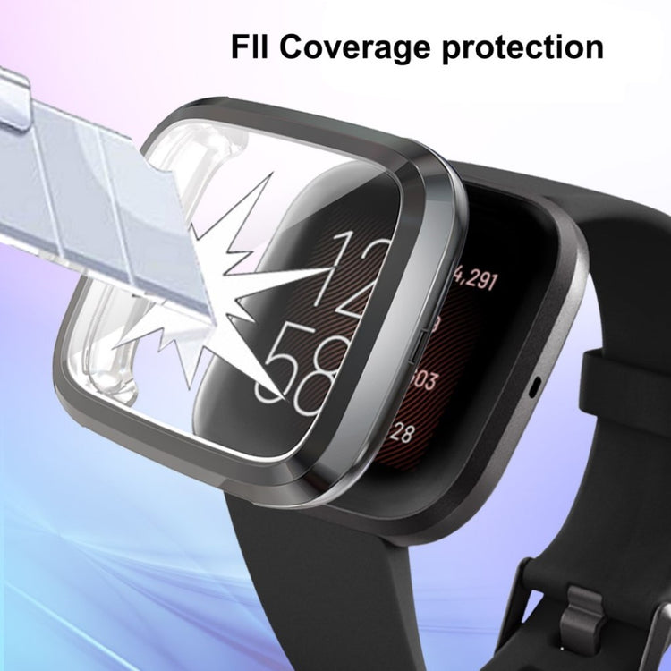 Vildt Fint Fitbit Versa 2 Silikone Cover - Sort#serie_1