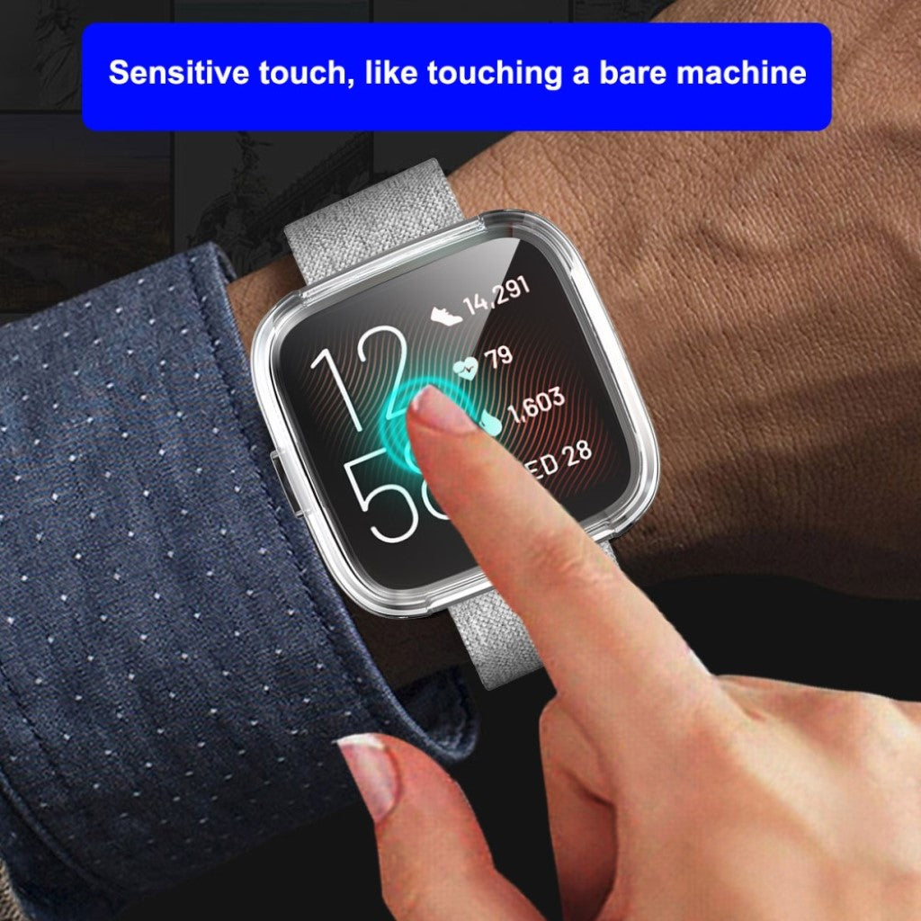 Vildt Fint Fitbit Versa 2 Silikone Cover - Gennemsigtig#serie_2