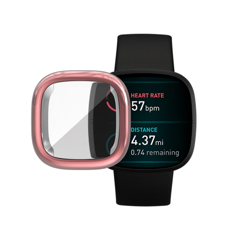 Mega Fed Fitbit Versa 3 Silikone Cover - Pink#serie_2