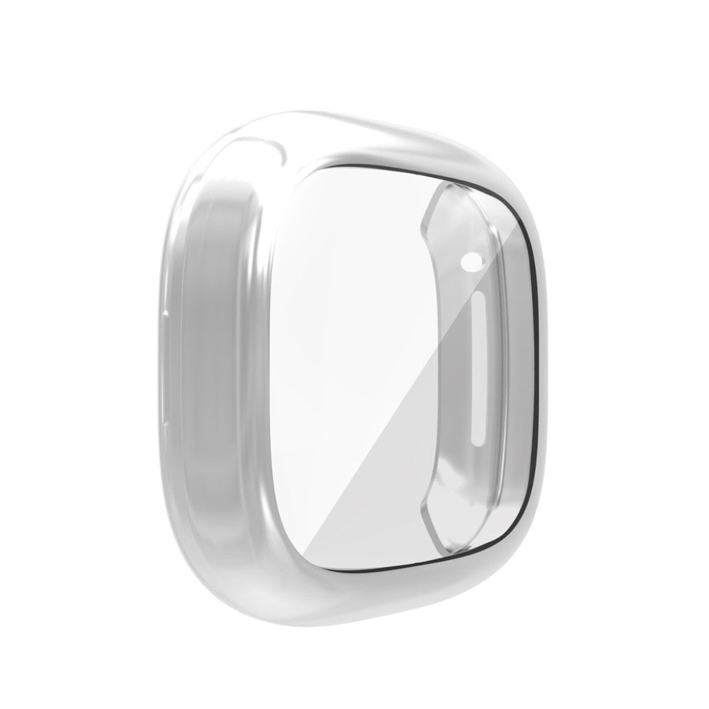 Mega Fed Fitbit Versa 3 Silikone Cover - Sølv#serie_4