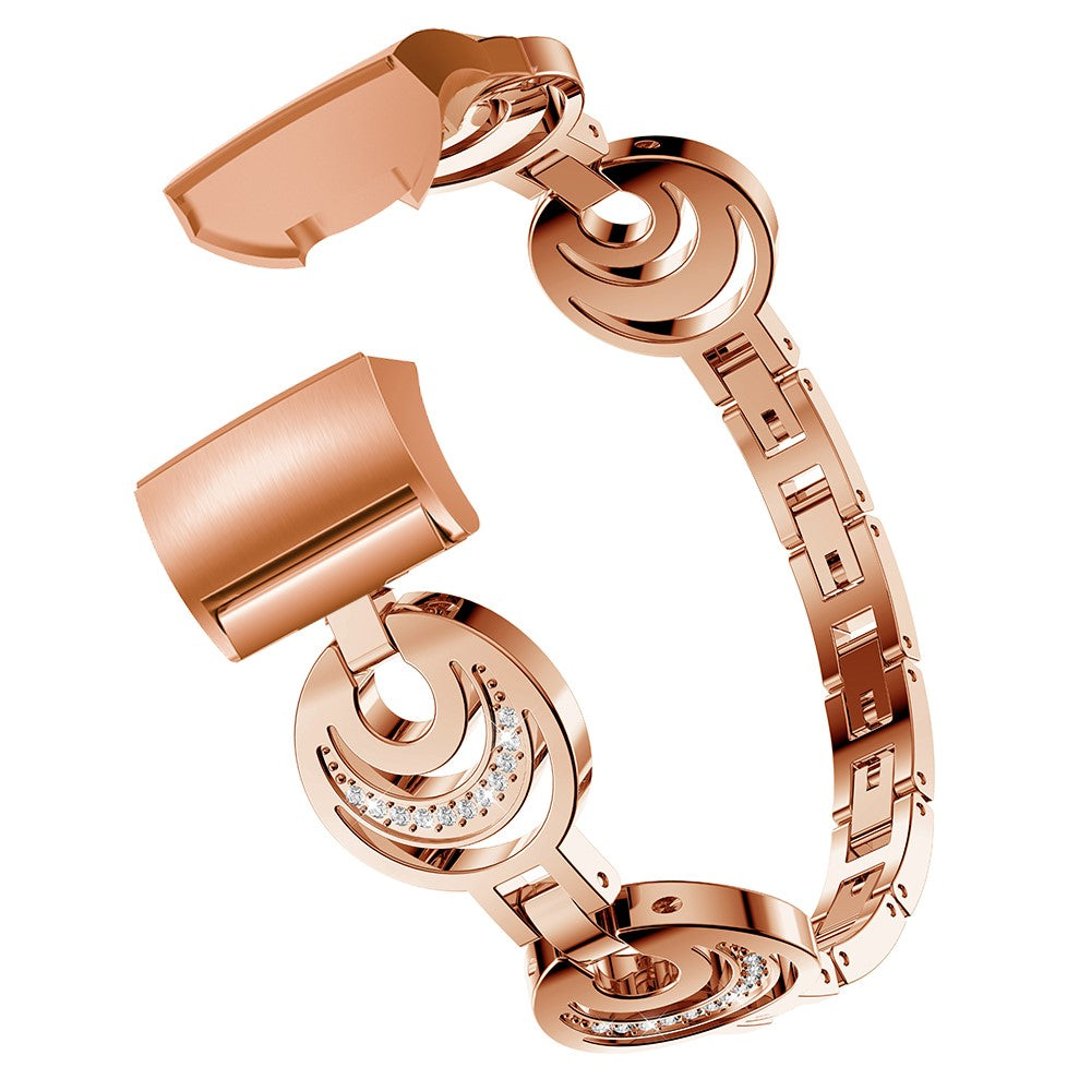 Super Elegant Metal Rem passer til Fitbit Charge 5 - Pink#serie_2