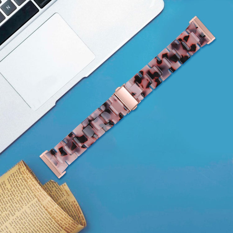 Fint Plastik Universal Rem passer til Fitbit Sense 2 / Fitbit Versa 4 - Pink#serie_3