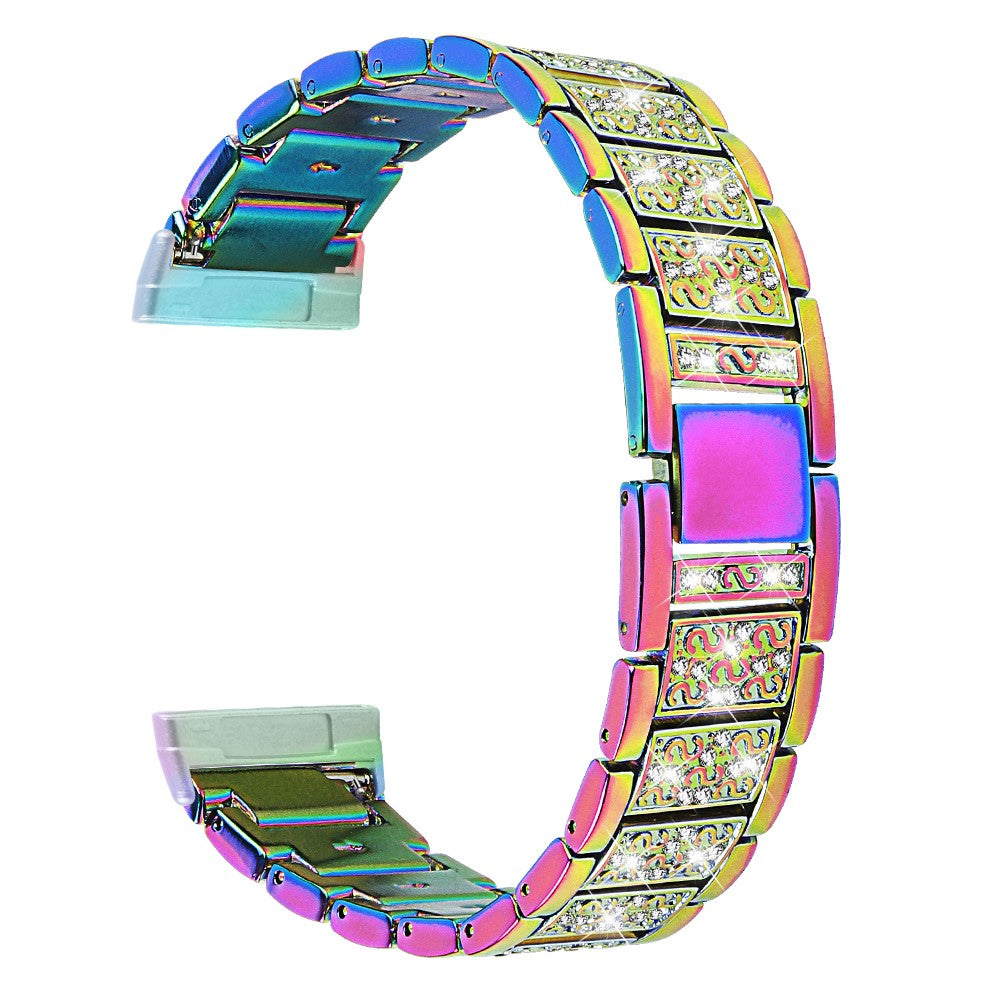 Metal Og Rhinsten Universal Rem passer til Fitbit Sense 2 / Fitbit Versa 4 - Flerfarvet#serie_1