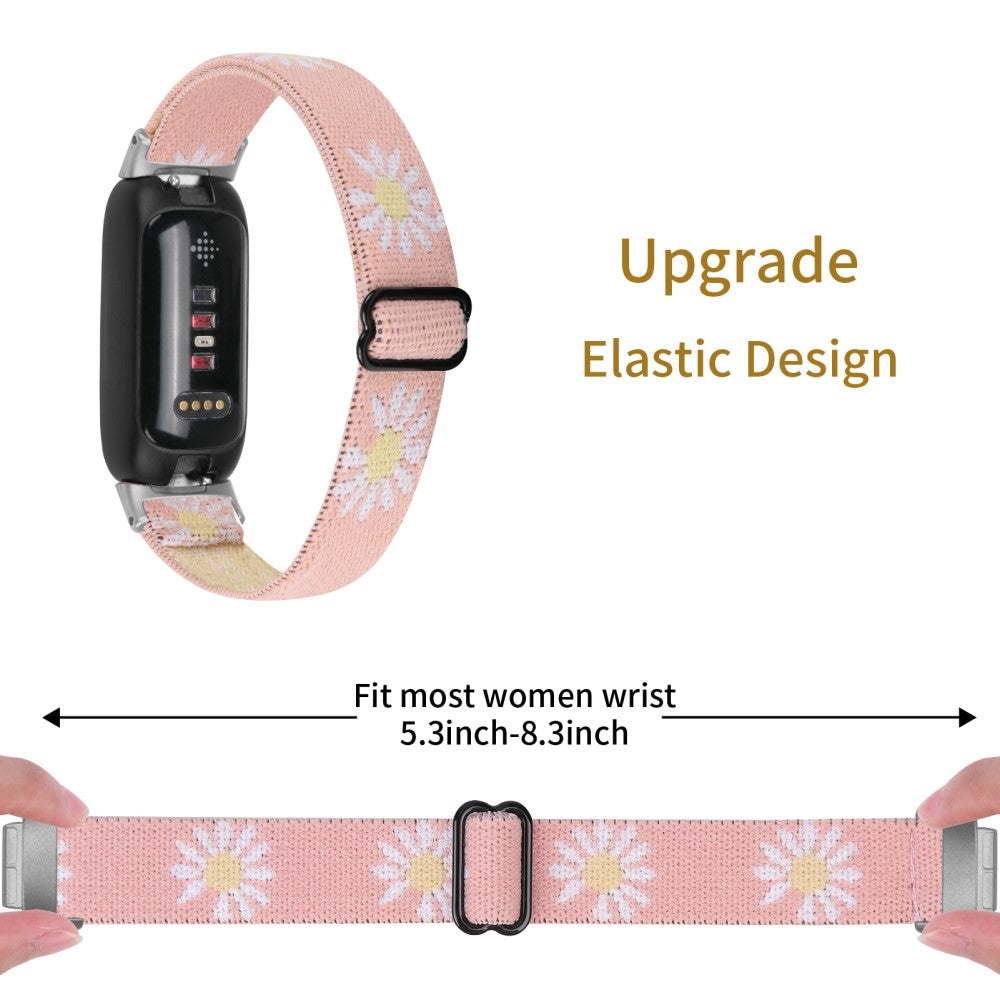 Skøn Nylon Rem passer til Fitbit Inspire 3 - Pink#serie_10