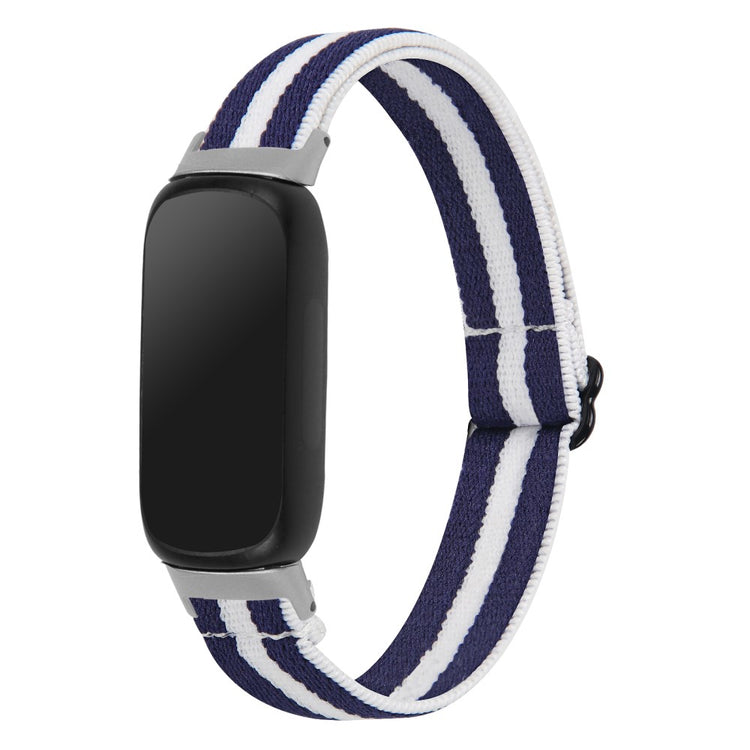 Skøn Nylon Rem passer til Fitbit Inspire 3 - Blå#serie_14