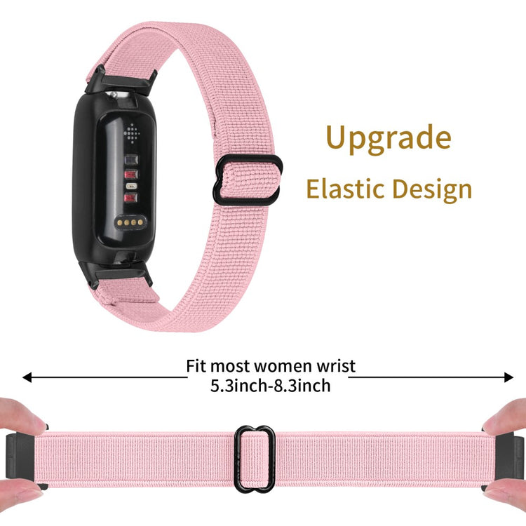 Mega Hårdfør Nylon Rem passer til Fitbit Inspire 3 - Pink#serie_3