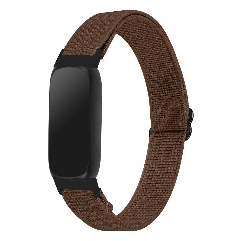 Mega Hårdfør Nylon Rem passer til Fitbit Inspire 3 - Brun#serie_6