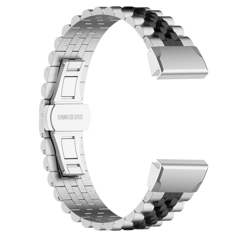 Super Fed Metal Universal Rem passer til Garmin Smartwatch - Sølv#serie_1