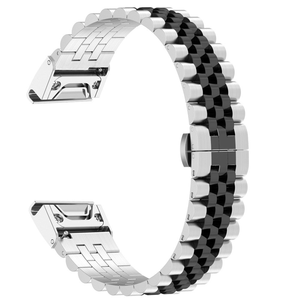 Super Fed Metal Universal Rem passer til Garmin Smartwatch - Sølv#serie_1