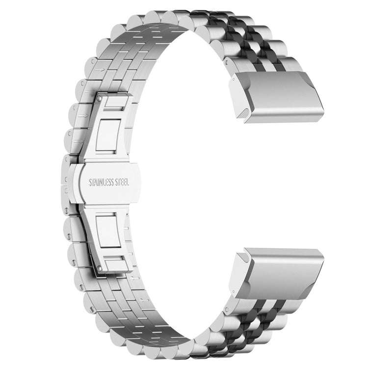 Super Fed Metal Universal Rem passer til Garmin Smartwatch - Sølv#serie_2