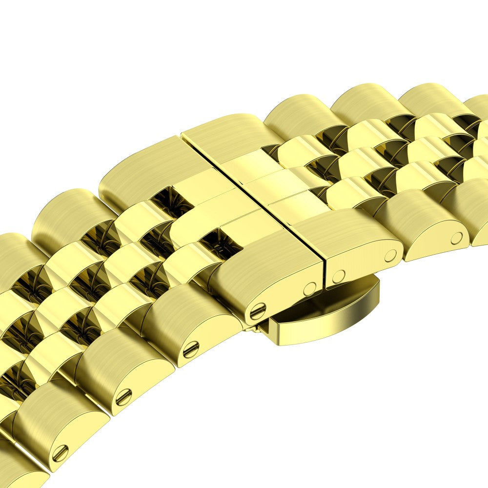 Super Fed Metal Universal Rem passer til Garmin Smartwatch - Guld#serie_6