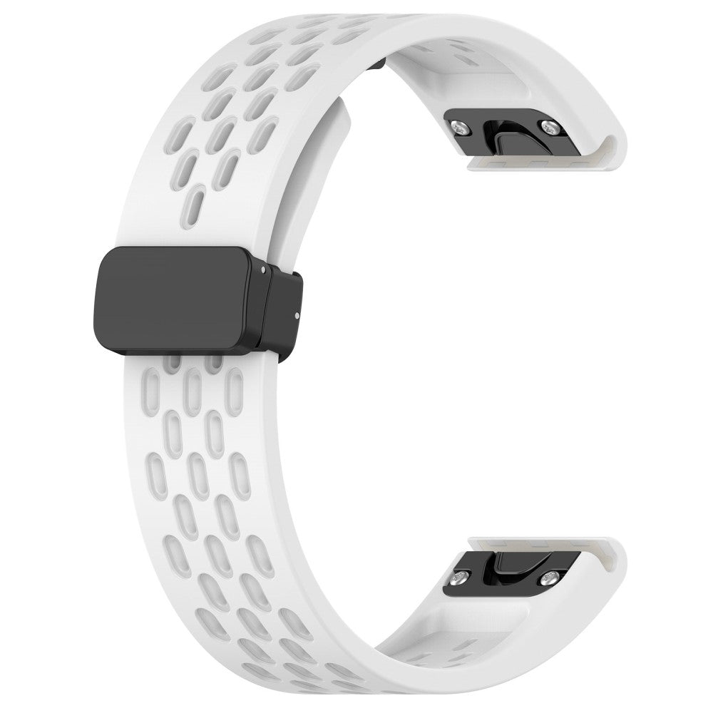 Vildt Fint Metal Og Silikone Universal Rem passer til Smartwatch - Hvid#serie_2