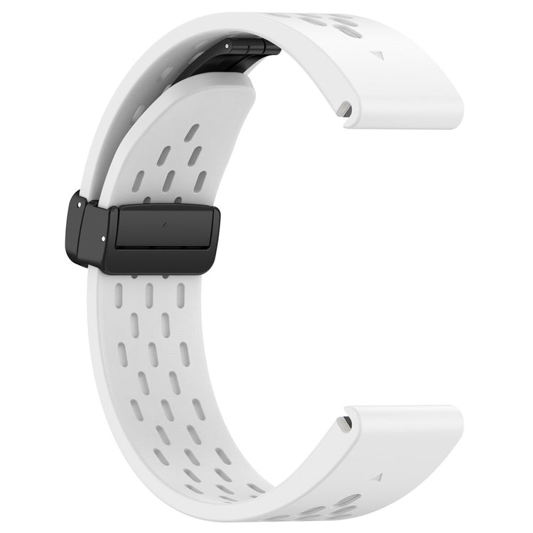 Vildt Fint Metal Og Silikone Universal Rem passer til Smartwatch - Hvid#serie_2