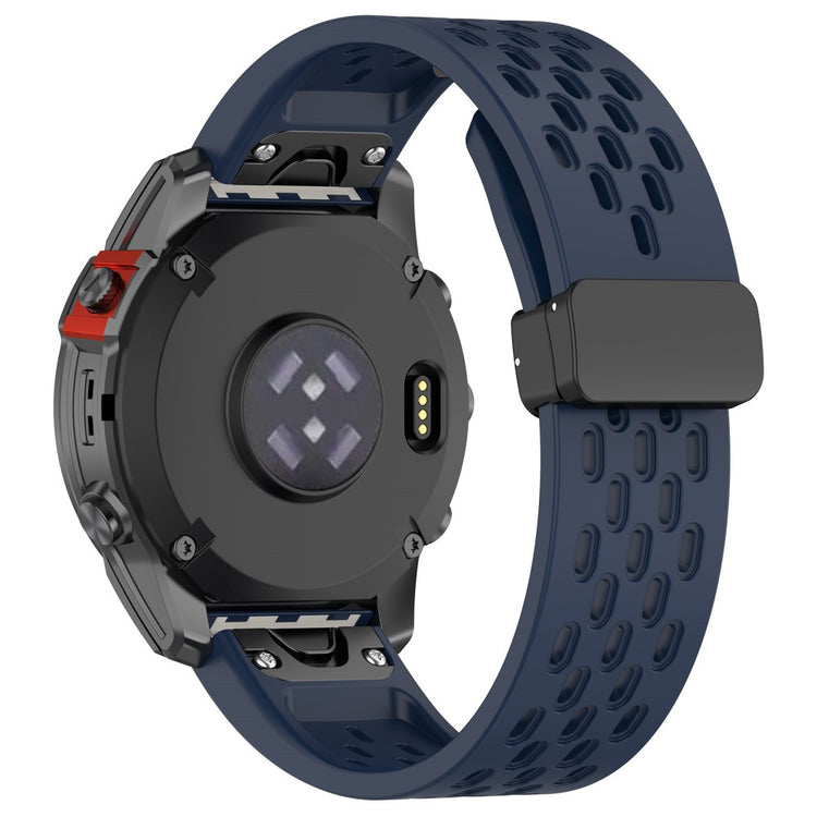 Vildt Fint Metal Og Silikone Universal Rem passer til Smartwatch - Blå#serie_8