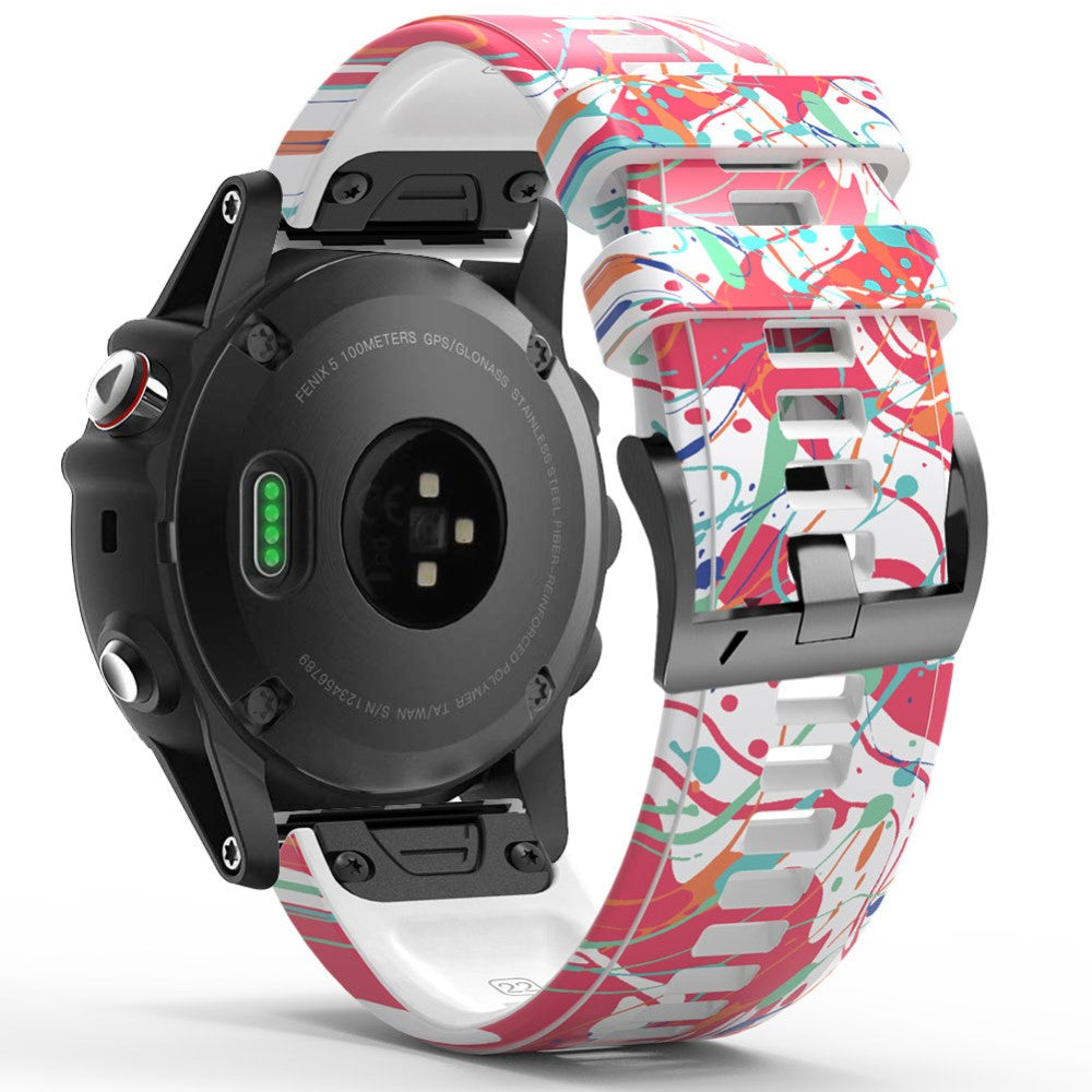 Mega Pænt Silikone Universal Rem passer til Smartwatch - Pink#serie_1