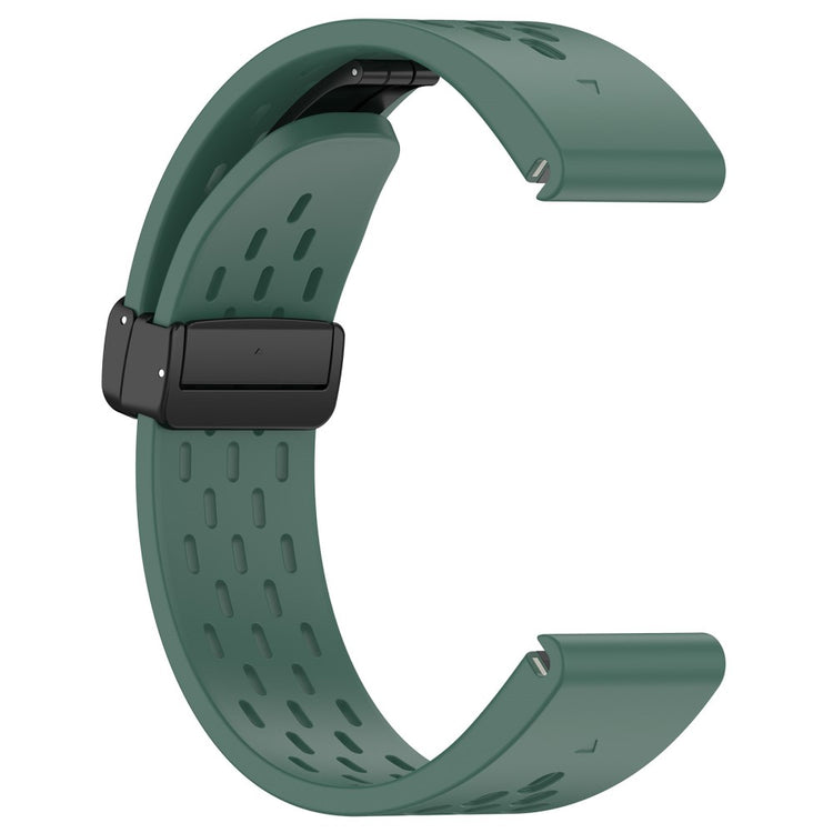 Super Smuk Metal Og Silikone Universal Rem passer til Smartwatch - Grøn#serie_7