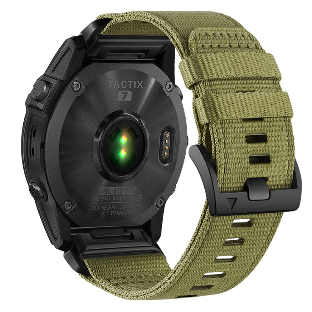 Glimrende Nylon Universal Rem passer til Smartwatch - Grøn#serie_3