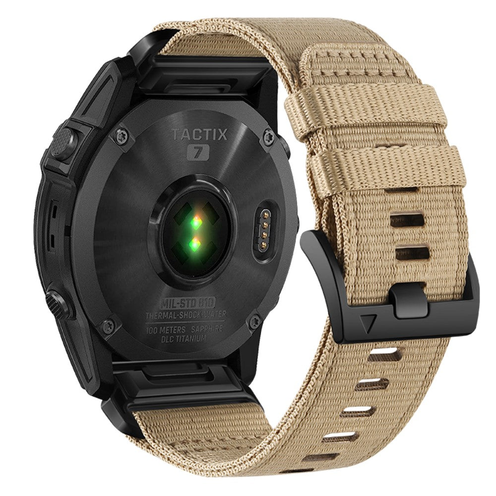 Glimrende Nylon Universal Rem passer til Smartwatch - Brun#serie_4