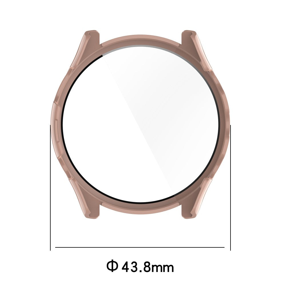 Rigtigt Flot Cover med Skærmbeskytter i Plastik og Hærdet Glas passer til Garmin Forerunner 265S - Pink#serie_1