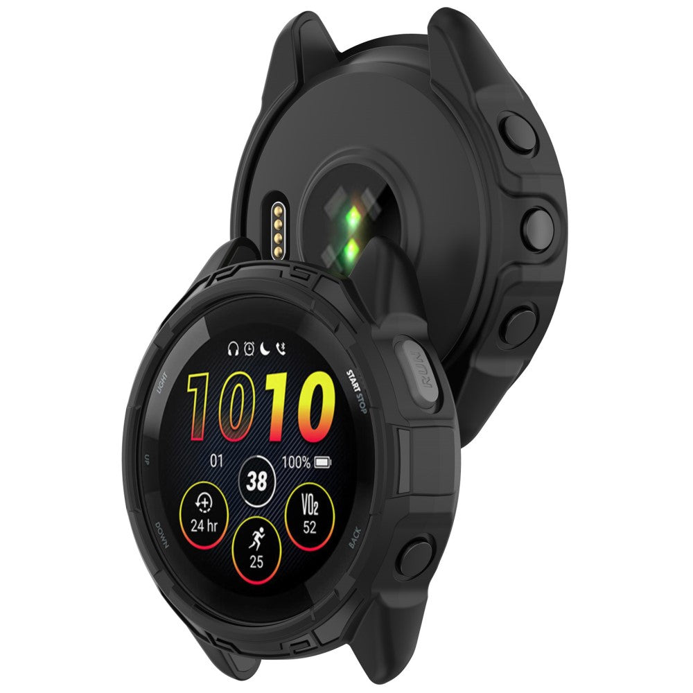 Beskyttende Silikone Bumper passer til Garmin Forerunner 265S - Sort#serie_3