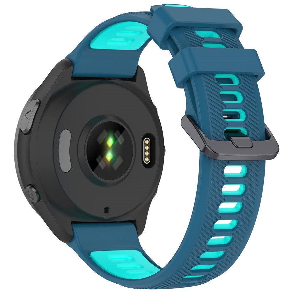 Super Slidstærk Silikone Universal Rem passer til Smartwatch - Blå#serie_10