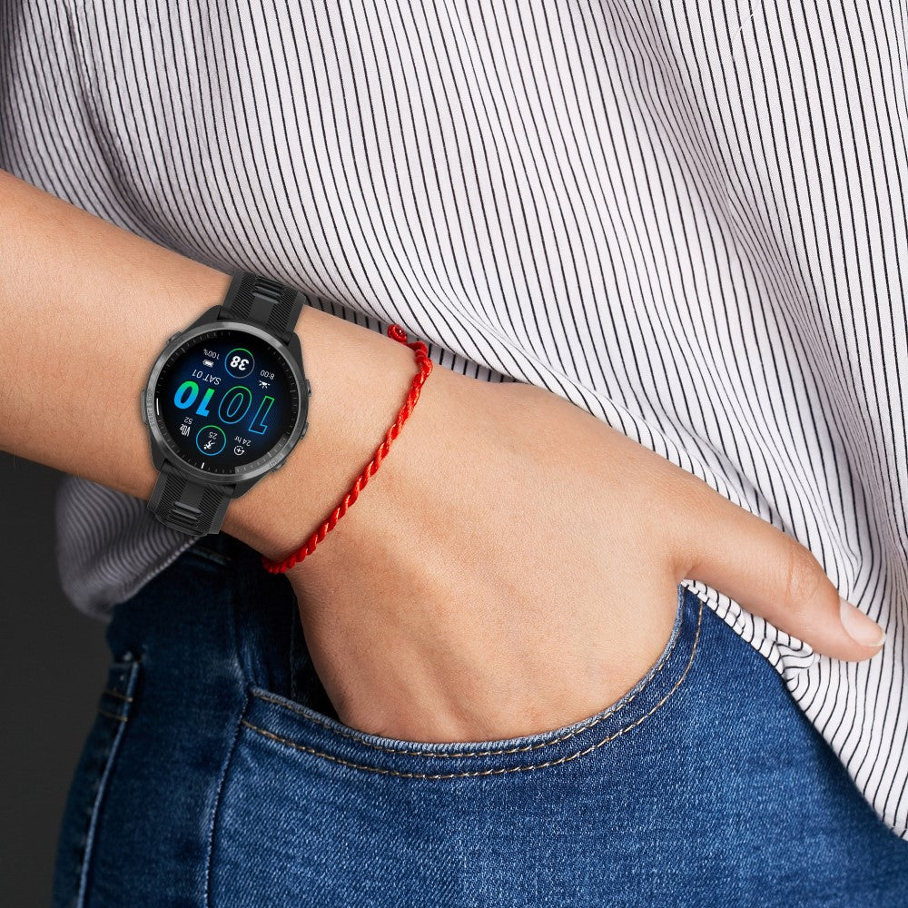 Super Slidstærk Silikone Universal Rem passer til Smartwatch - Blå#serie_4