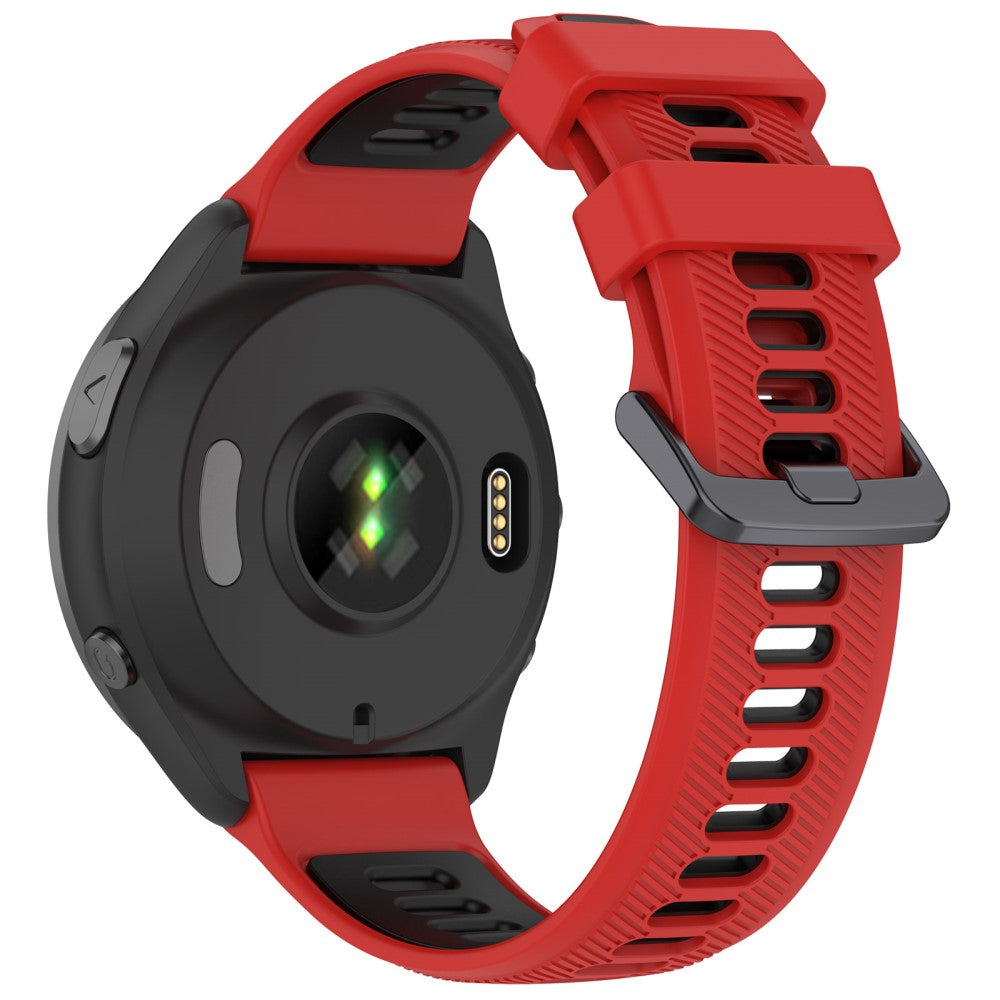 Super Slidstærk Silikone Universal Rem passer til Smartwatch - Rød#serie_5