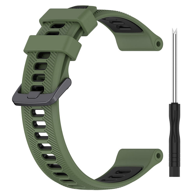 Super Slidstærk Silikone Universal Rem passer til Smartwatch - Grøn#serie_7