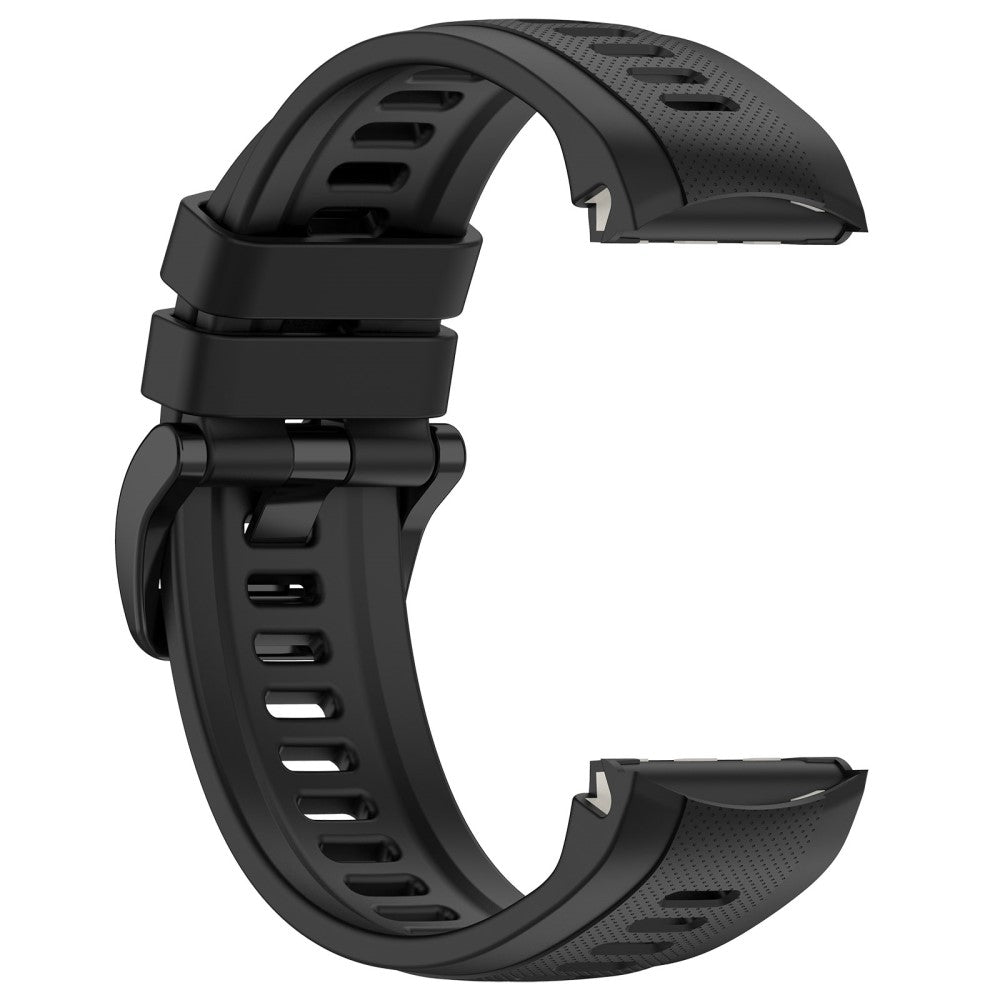 Metal Og Silikone Universal Rem passer til Garmin Approach S70 (42mm) / Garmin Approach S70 Series - Sort#serie_1