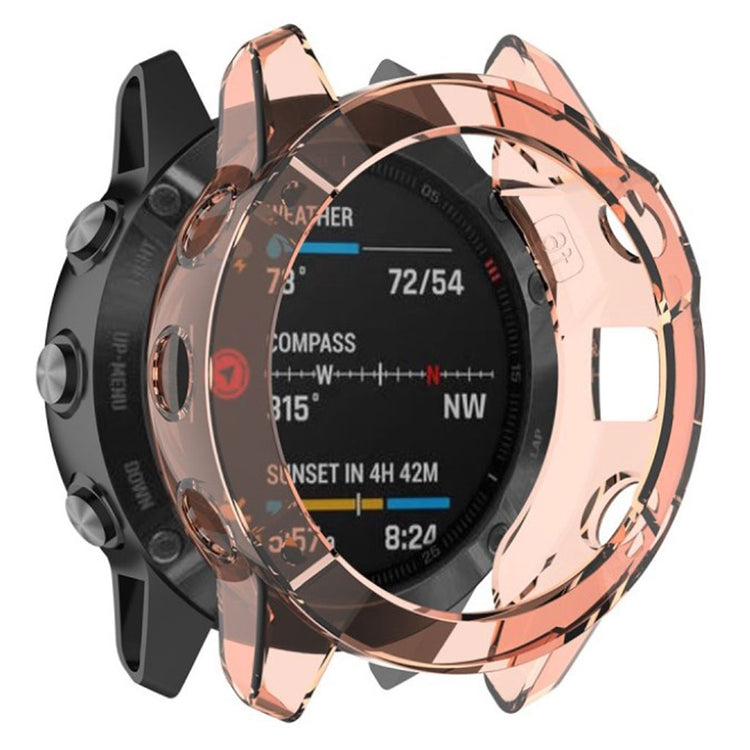 Mega Godt Garmin Fenix 6S Pro Silikone Cover - Orange#serie_3