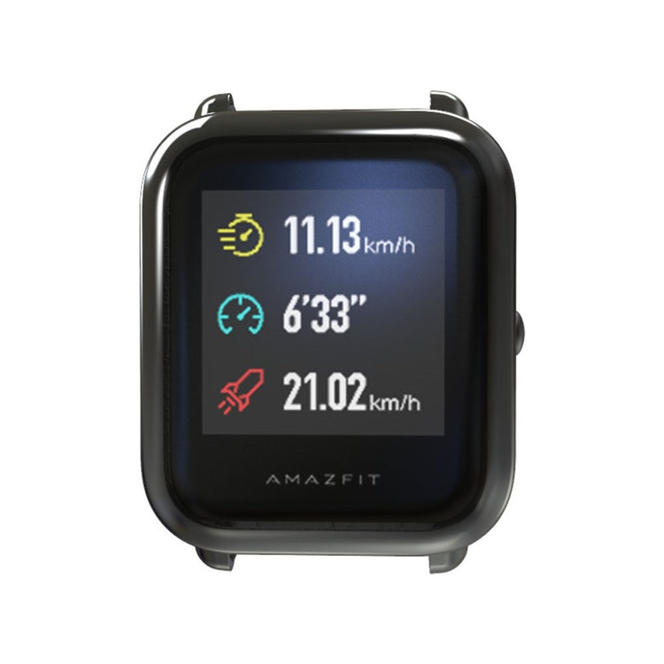 Rigtigt Fed Amazfit Youth Silikone Cover - Sort#serie_2
