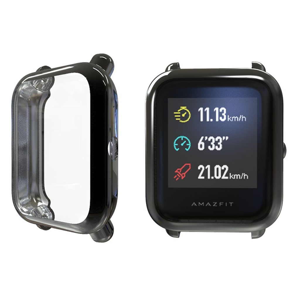 Rigtigt Fed Amazfit Youth Silikone Cover - Sort#serie_2