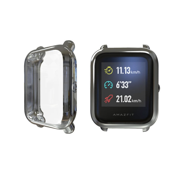Rigtigt Fed Amazfit Youth Silikone Cover - Sølv#serie_3