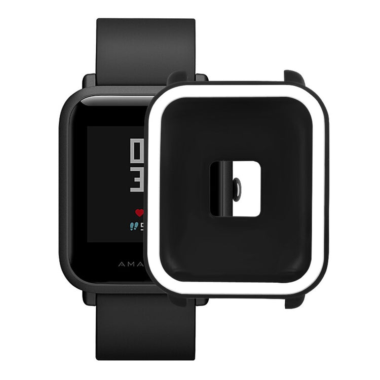 Beskyttende Amazfit Youth Silikone Cover - Sort#serie_1