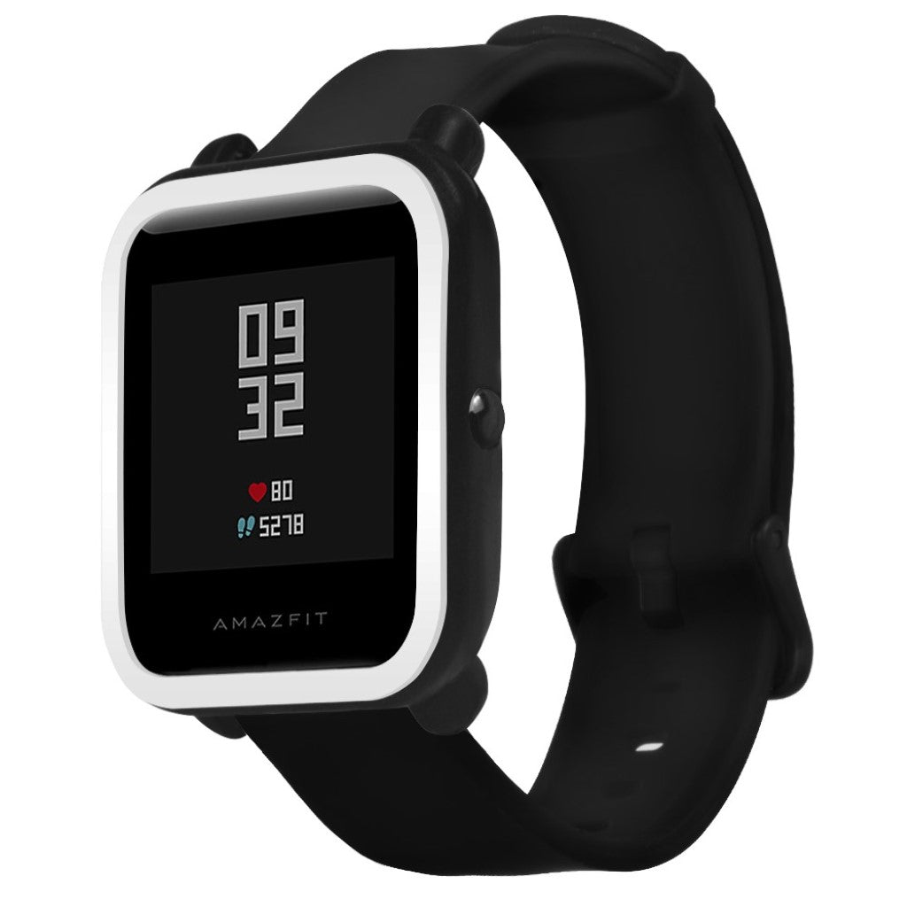 Beskyttende Amazfit Youth Silikone Cover - Sort#serie_1