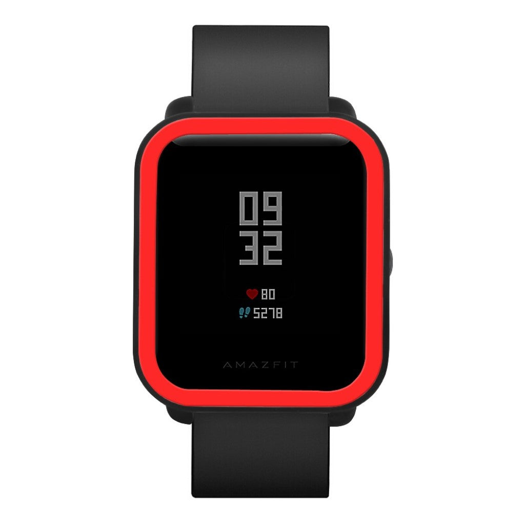 Beskyttende Amazfit Youth Silikone Cover - Sort#serie_2